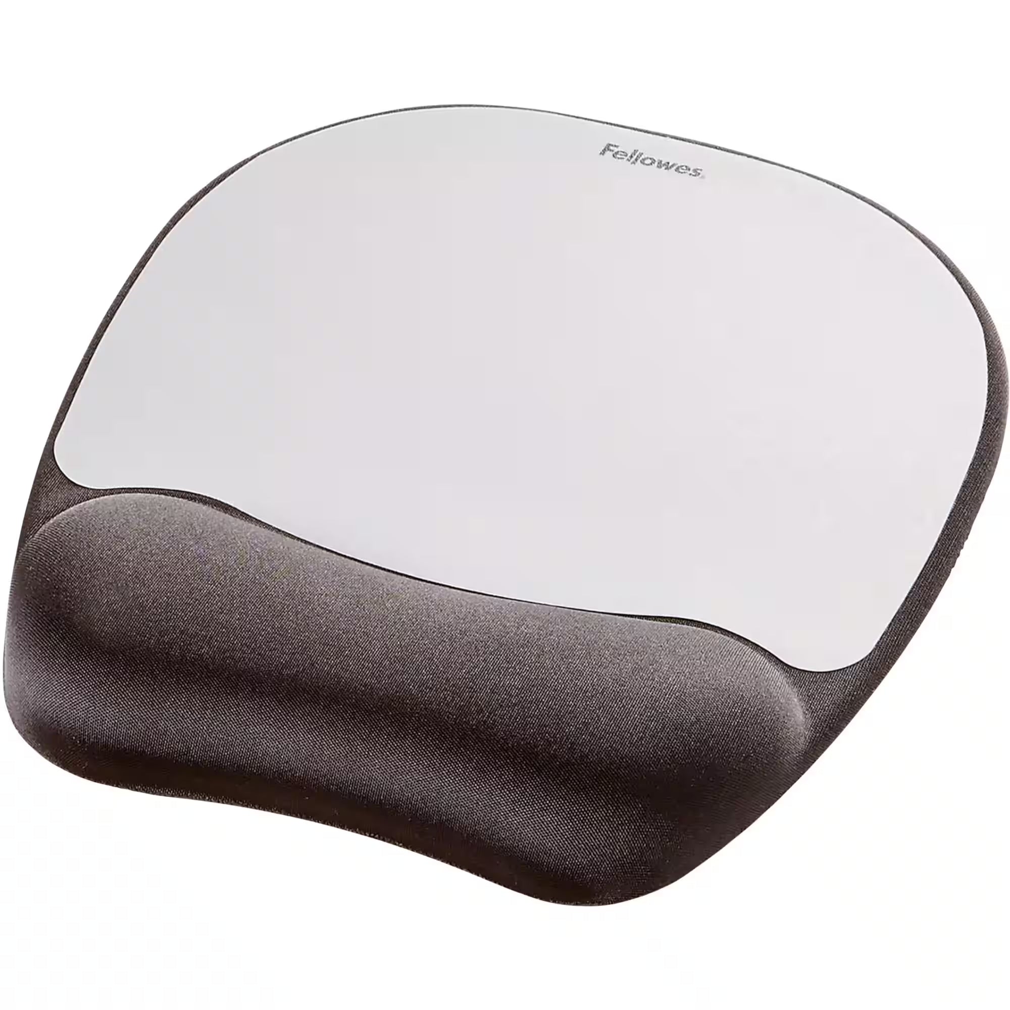 Fellowes Memory Foam Mouse Pad Black, Silver